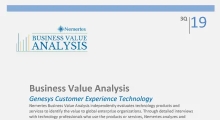Nemertes Business Value Analysis
