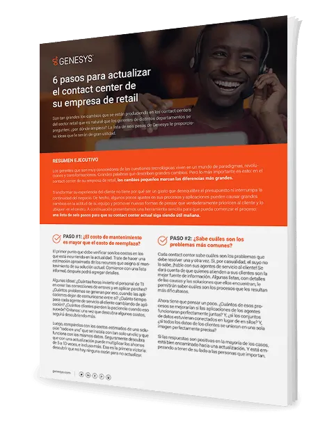 [gs ca 6 steps to take right now if youre thinking about upgrading your retail contact center] [asset type] 3d {es] 1