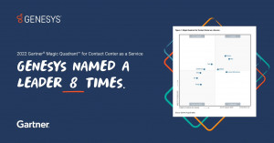 Genesys Recognised as a 2022 Gartner® Magic Quadrant™ for Contact Centre as a Service Leader