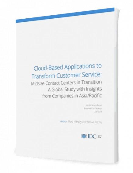 2018 idc report on mid size contact center in transition to cloud apac