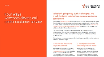 Quatro maneiras de melhorar o serviço de atendimento ao cliente do call center com os voicebots