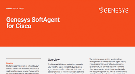 Softagent for cisco by genesys