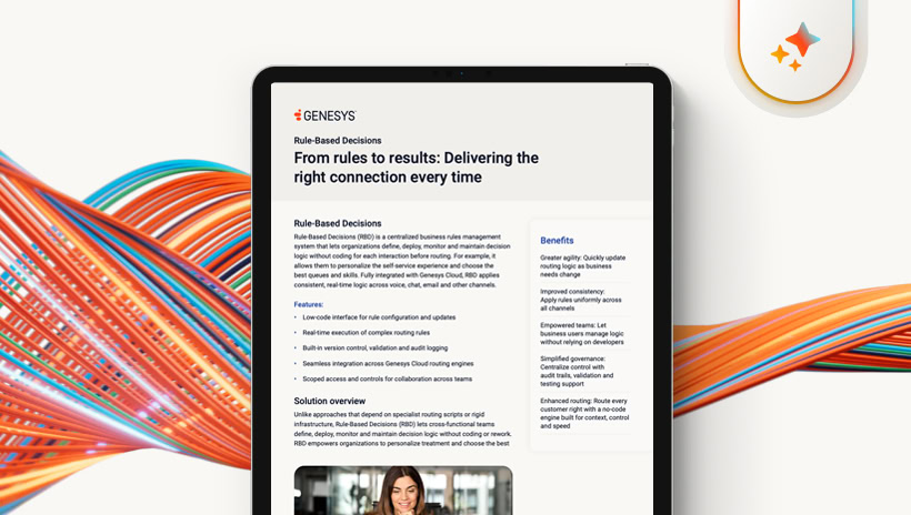 Product overview rule based decisions