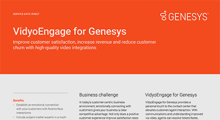 VidyoEngage for Genesys