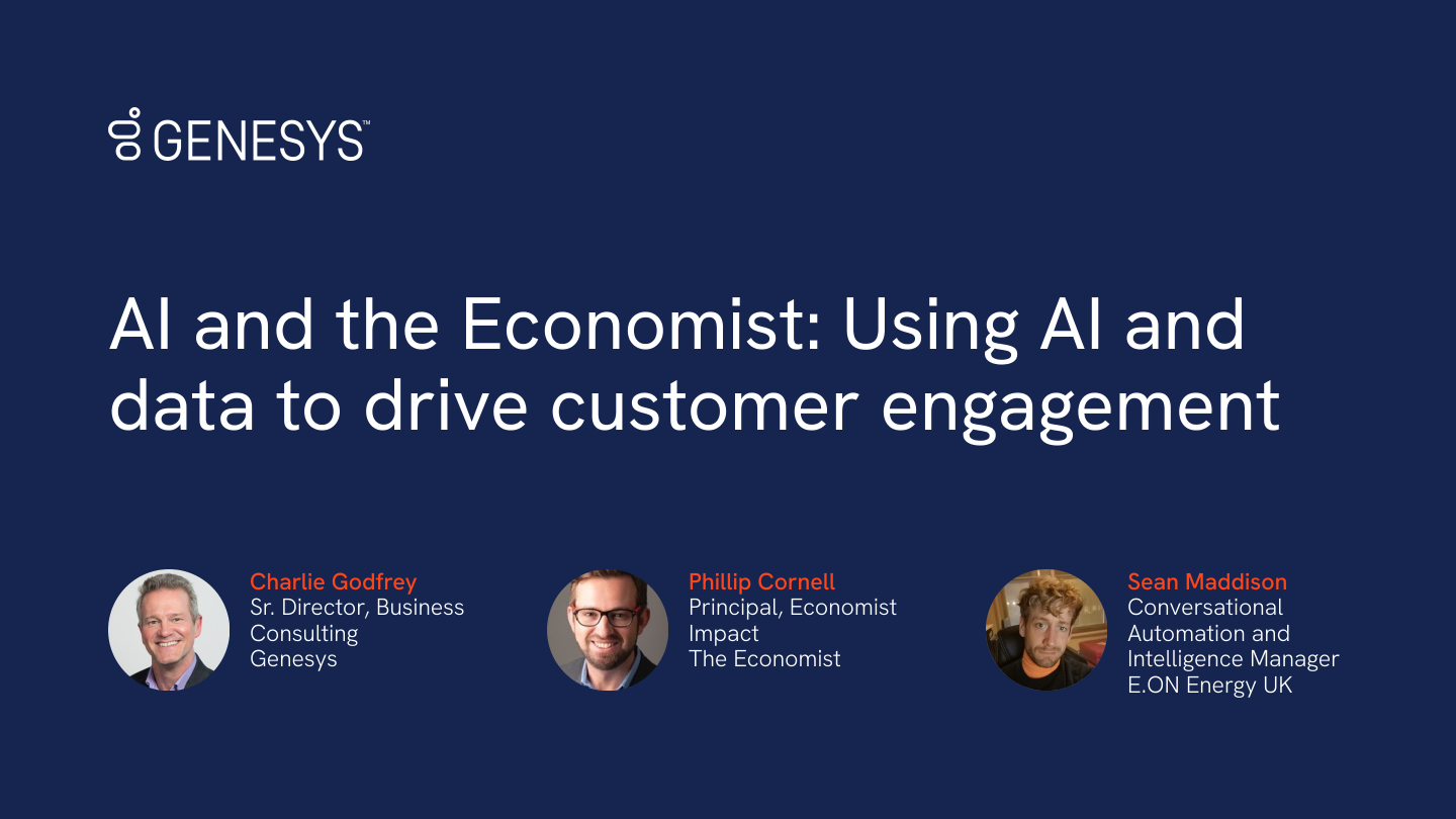 AI and the Economist - Using AI and Data to Drive Customer Engagement