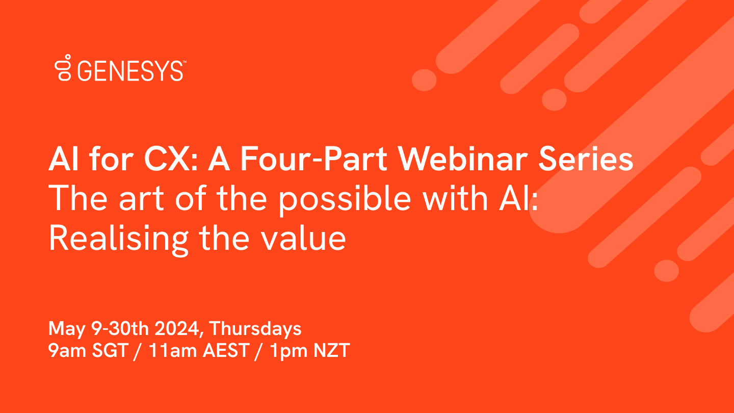 Ai for cx webinar series