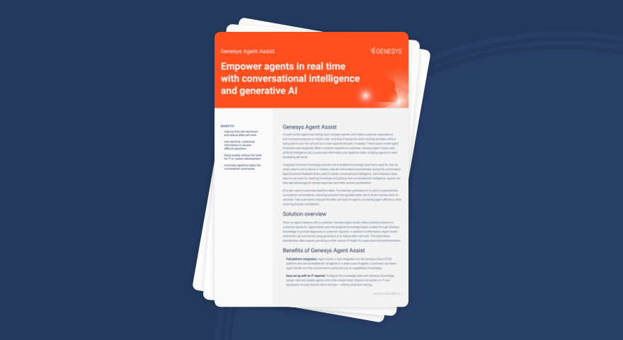 Agent assist thumbnail
