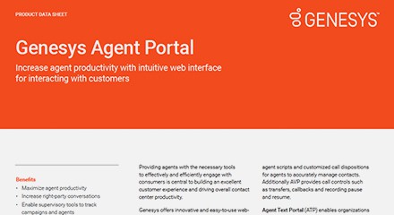 Genesys Agent Portal