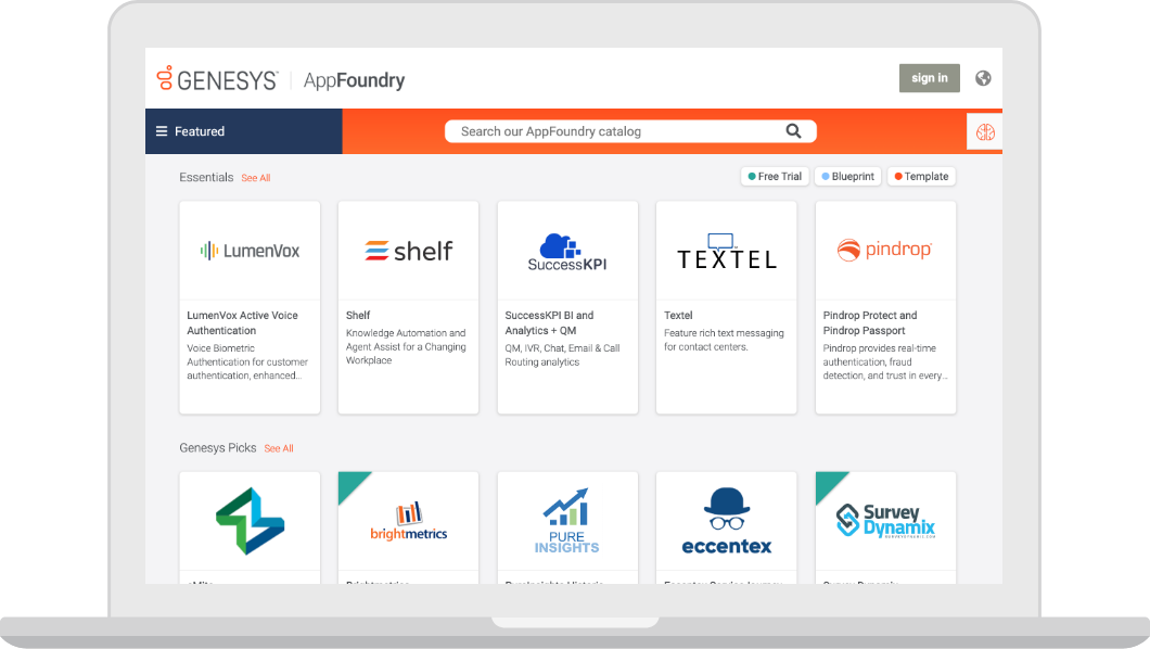 Technology and App Marketplace Partners | Genesys
