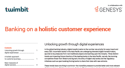 Banking on a holistic customer experience wp en resource center