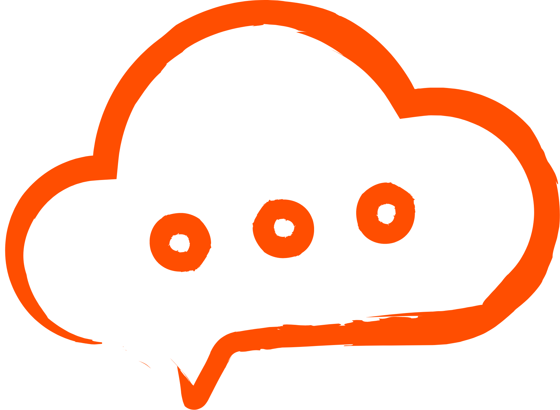 Cloud chat orange