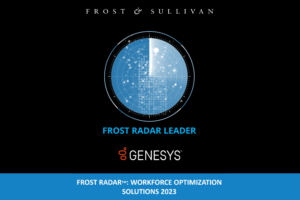 Frost & Sullivan Recognises Genesys as a Leader in Workforce Optimisation