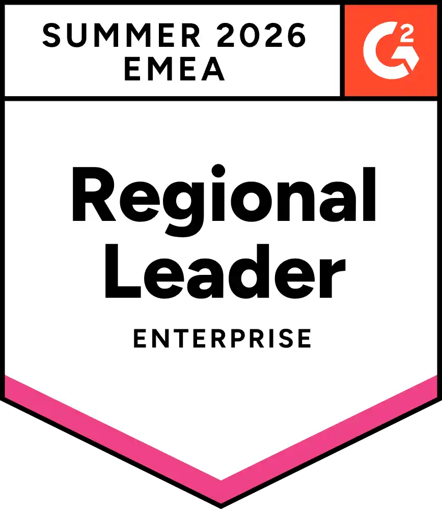 G2 emea regional leader badge