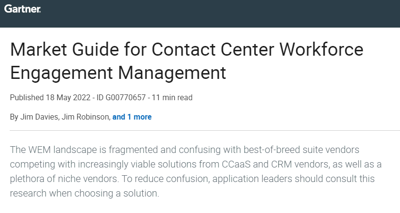 Gartner wem market guide