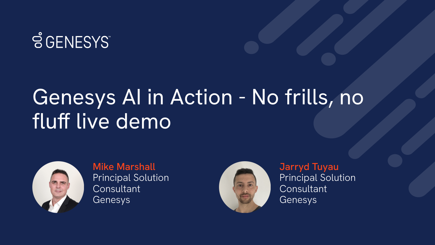 AI for CX Webinar Series – The art of the possible with AI: Realising the value 3/4