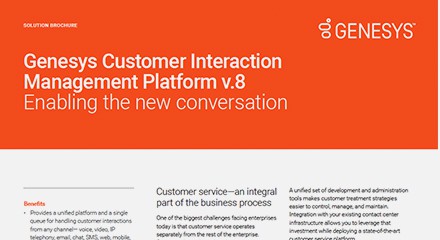 Interaction management platform v.8