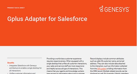 Gplus Adapter for Salesforce