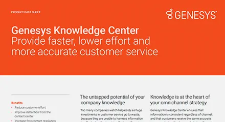 Genesys Knowledge Center