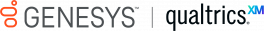 Genesys qualtrics cobrand logo color
