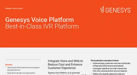 Genesys Voice Platform