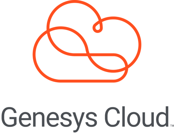 Genesys cloud icon with text portrait rgb color