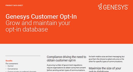 Genesys customer opt in ds resource center en