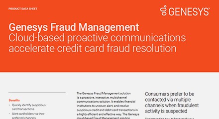 Genesys fraud management