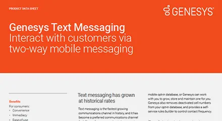 Genesys Text Messaging