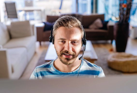 Homeoffice   man working from home