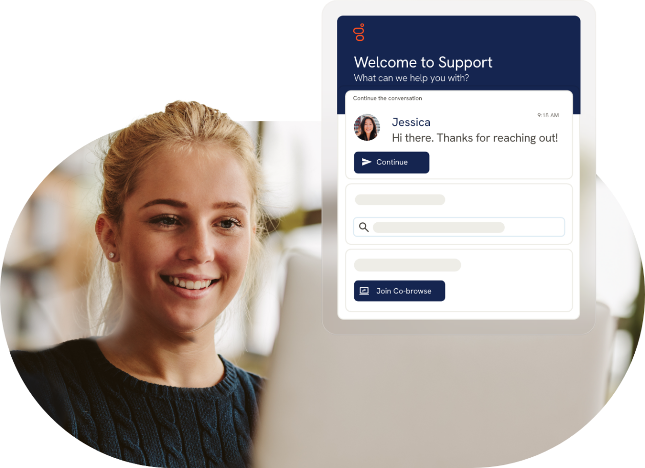 Live chat hero image