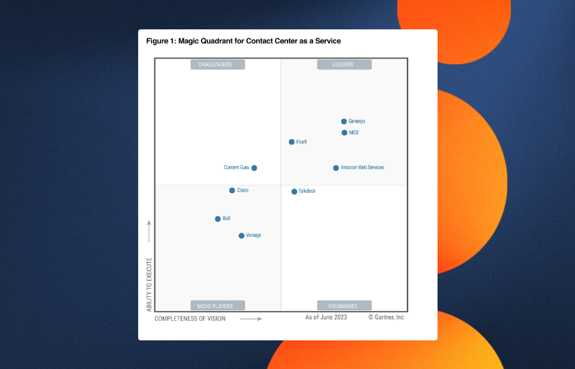 2023 Leader In Ccaas Magic Quadrant Gartner Genesys