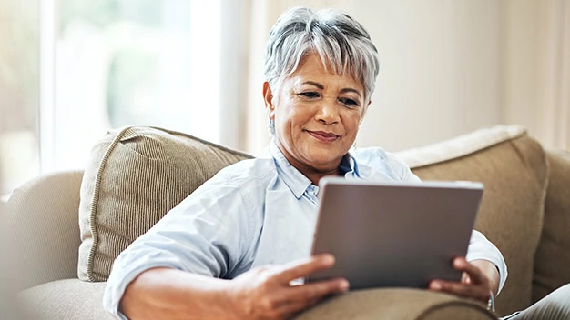 Connecting at home in her retirement