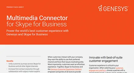 Multimedia Connector for Skype for Business
