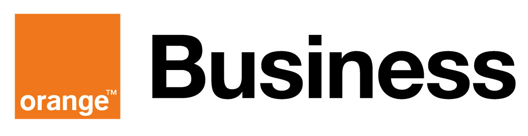 Orange business rgb master logo black text color