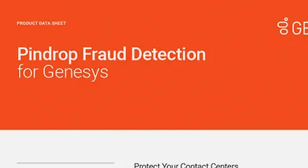 Pindrop Fraud Detection for Genesys