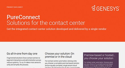 PureConnect Solutions for the contact center