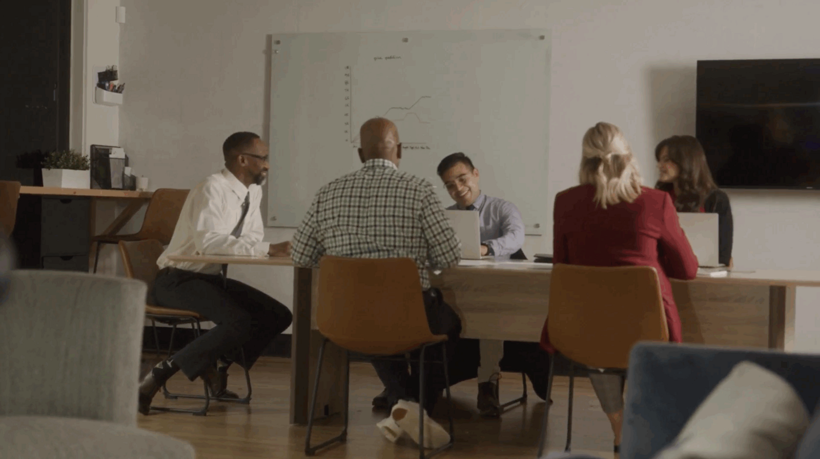 Rabobank employees around a conference table