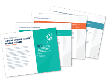 Resource page improve contact center routing results