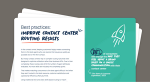 Improve contact center routing results ebook
