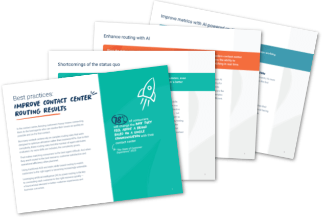 Improve contact center routing results ebook