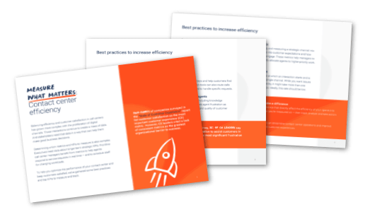 Contact center efficiency ebook
