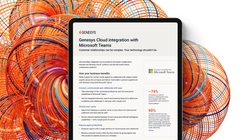 Resource thumbnail product overview   genesys cloud cx integration with microsoft teams