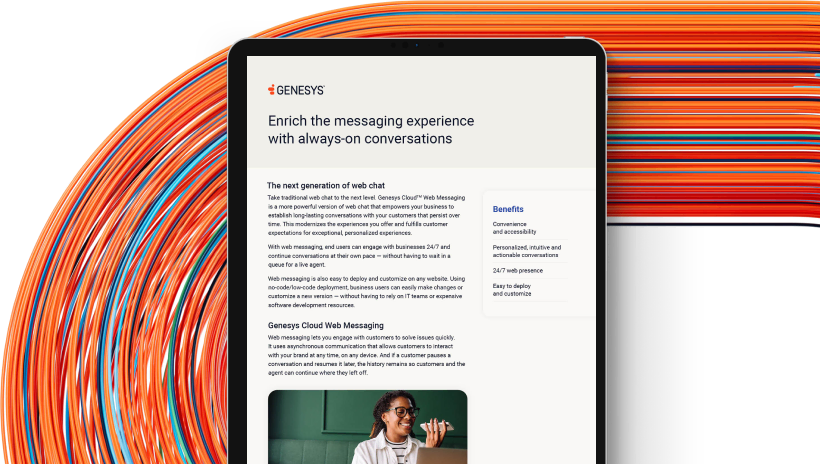 Resource thumbnail product overview   genesys cloud web messaging