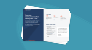 Seamless communication from genesys to zoom