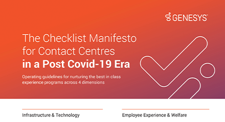 The checklist manifesto for contact centres in a post covid 19 era resource center en