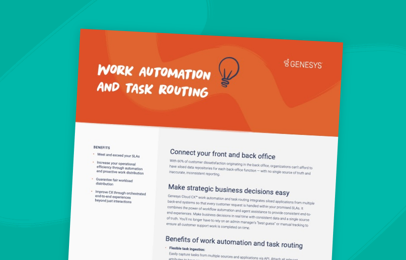 Work automation and task routing thumbnail