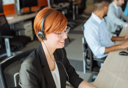 Working in a call centre