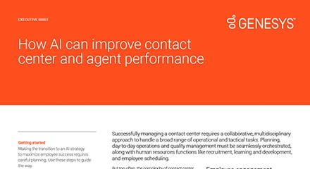 How AI can improve contact centre and agent performance