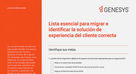 [the essential migration checklist for identifying the right customer experience solution cl] resource center {es]