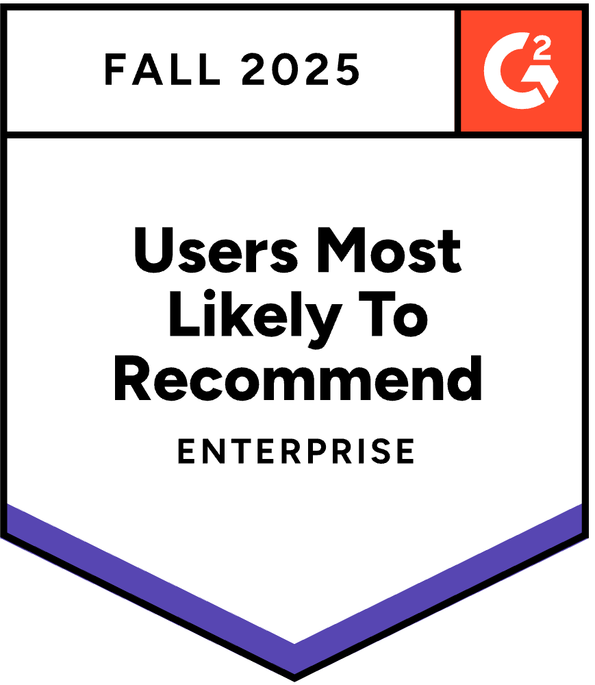 Badge g2 fall25 users most likely to recommend